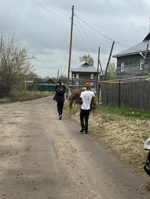 Студенты из Тейкова помогают ветеранам с домашними делами